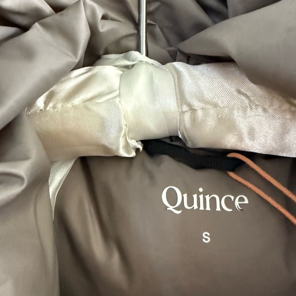 Quince Taupe Puffer Jacket - Picture 6 of 9
